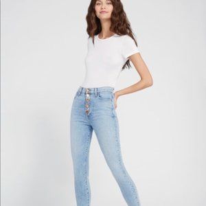 Alice + Olivia Good HR Exposed Jean Size 28